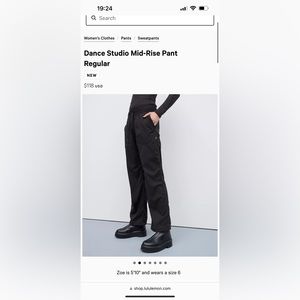 Lululemon studio dance pant